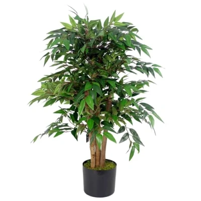 Image of 90cm Luxury Smilax Sarsaparilla Artificial Ficus Tree Premium Range