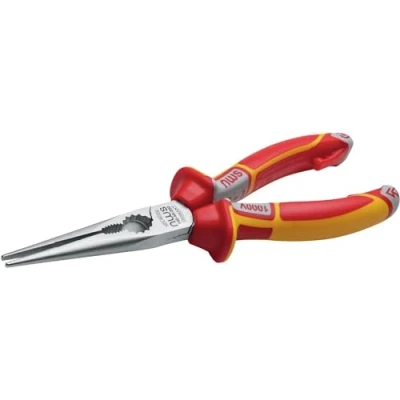 Image of NWS 140 49 VDE 170 SB Number Chain Nose Pliers, Silver/Red, mm