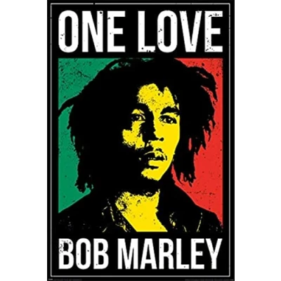 Image of Bob Marley One Love Maxi Poster, Unlaminated, Multi Color, 61 x 91.5 cm