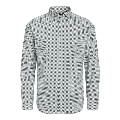 Image of JACK &amp; JONES Men&#039;s Jprblablackpool Stretch Shirt LS Aw23 Sn Polo, White/fit: Slim fit, XL