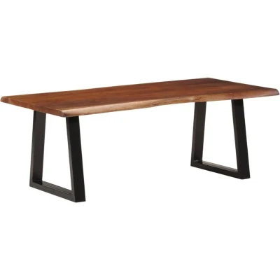 Image of vidaXL Coffee Table Honey Brown 110x55x40 cm Solid Wood Acacia