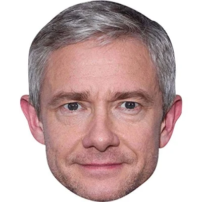 Image of Martin Freeman (Smile) Celebrity Mask, Flat Card Face, Fancy Dress Mask