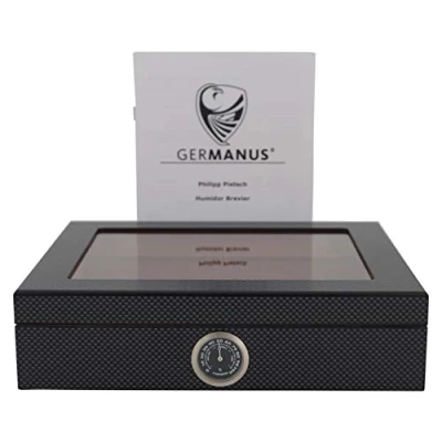 Image of GERMANUS Humidor Mensalla 30 Carbon Cigars
