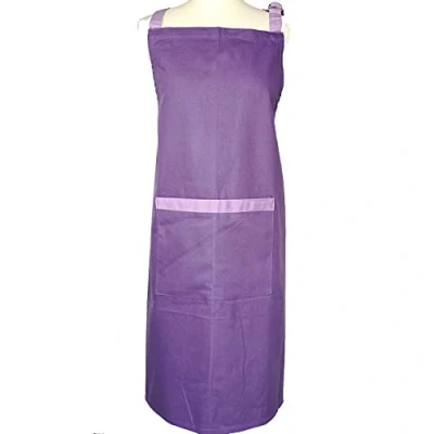 Image of Prime Homewares Plain Purple Design Pot Holder, Double Oven Glove, Tea Towels, Apron, (Apron)