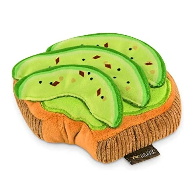 Image of P.L.A.Y. Pet Lifestyle and You Barking Brunch Plush Toy for Dogs AVO Doggo Avocado Toast
