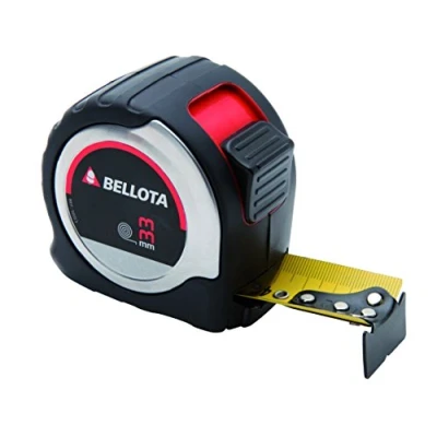 Image of Bellota 50013 8 BL Self retracting Tape Measure m with 33 mm Wide. Goes 3 metres Without Twisting. Precision Level II