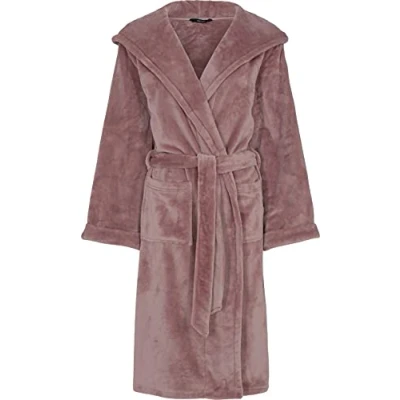 Image of Decoy Women&#039;s Long Robe w/Hood, Rose, M