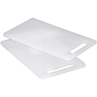 Image of KAV Masterclass Durable Cutting Board BPA Free Chopping Board, Home Essentials Slicing with Hanging Hole, Dishwasher Safe, Easy Grip Handle Cooking Gadgets for Kitchen (Small 33 x 20 CM)