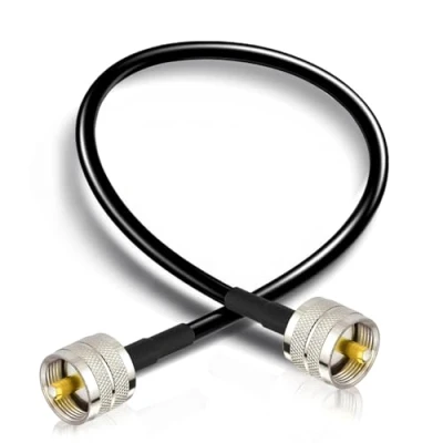 Image of Bingfu CB Radio Jumper Cable UHF PL259 Male to RG58 Coax 30cm 1 feet for VHF Ham Amateur Mobile Aerial Antenna Power SWR Meter Linear Amplifier Dummy Load