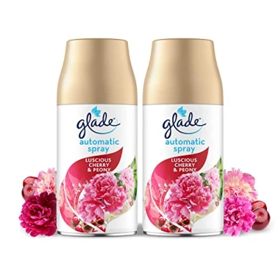 Image of Glade Automatic Spray Twin Refill Cherry &amp; Peony Air Freshener 2x269ml