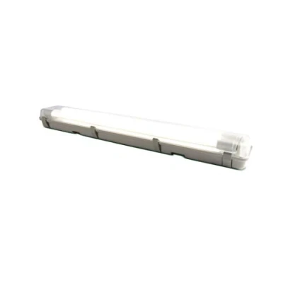 Image of Luceco Linear Eco Climate T8 Single LED Lighting, 2 Feet, 20 Watts, Standard Driver, Grey/White