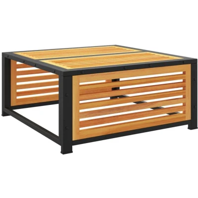 Image of vidaXL Garden Table 68x68x30 cm Solid Wood Acacia