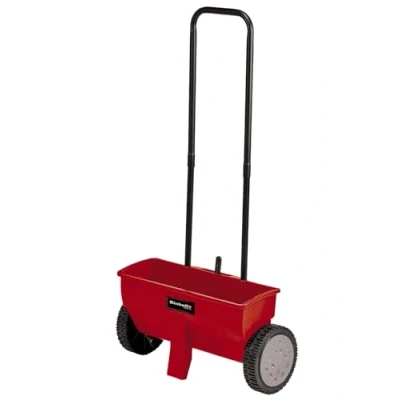 Image of Einhell GC SR 12 Lawn and Garden Spreader 12L, 45cm Scatter Width, Impact Resistant Plastic Housing, Adjustable Distribution Rate For Grass Seed, Feed Fertiliser