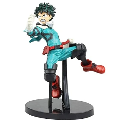 Image of Xinchangda My Hero Academia Figure Todoroki Shoto Bakugou Katsuki Midoriya Izuku Collectible PVC Anime Action Decoration Doll Toy Model Best Gift for Kids (Midoriya Izuku, 19CM)