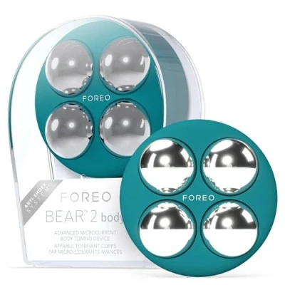 Image of FOREO BEAR 2 Body Advanced Microcurrent Sculpting Machine, Cellulite Massager &amp; Lymphatic Drainage, Firm Contour, Massager, Increases Absorption of Skin Care Products, Evergreen