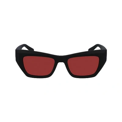 Image of Sunglasses Calvin klein Ckj23641s col. 002 Unisex Farfalla Nero