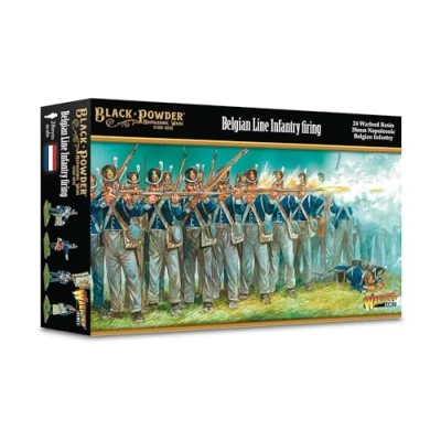 Image of Napoleonic Belgian Line Infantry 28mm Scale Resin Miniatures for Black Powder by Warlord Games Highly Detailed Era Table top Wargaming