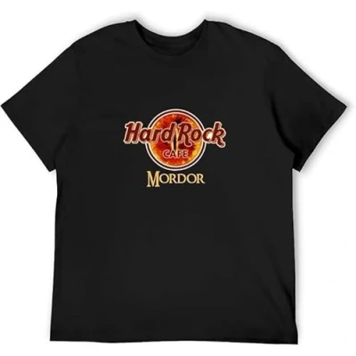 Image of Hard Mordor Cafe Rock Men&#039;s T Shirt (UK, Alpha, L, Regular, Black)