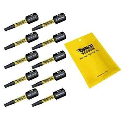 Image of 10 x SabreCut SCTX1532_10 32mm T15 TX15 Magnetic Impact Screwdriver Driver Bits Set Torx Heavy Duty Compatible with Dewalt Milwaukee Bosch Makita and More