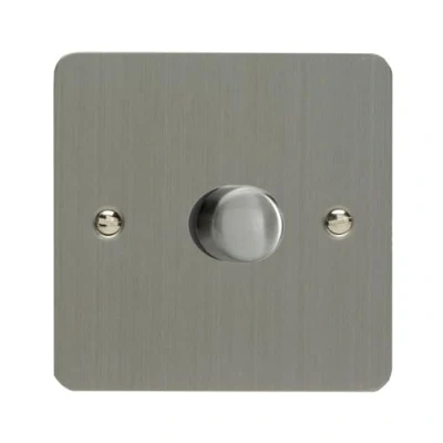 Image of Varilight Switch, Brushed Steel, 89x89x47mm