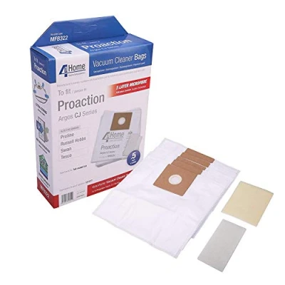 Image of 4YourHome 5 Layer Microfibre Vacuum Cleaner Bags For Argos Proaction Cleaners Pack of 10