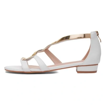 Image of Ladies Girona White Sandal 5