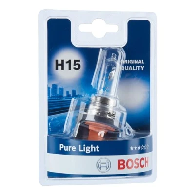 Image of Bosch H15 Pure Light Headlight Bulb 12 V 15/55 W PGJ23t 1