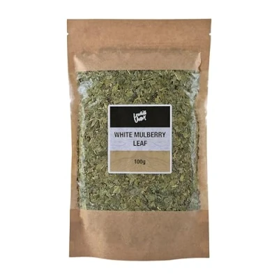 Image of Lowhill Valley White Mulberry Leaf Cut And Dried Morus Alba Leaves Loose Herbal Tea For Blood Sugar &amp; Metabolic Balance 100% Pure Natural 100g
