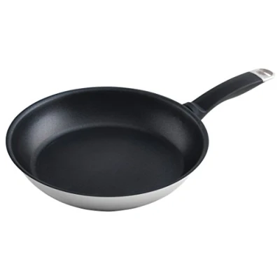 Image of Kuhn Rikon Silver Star Non Stick Stainless Steel Frying Pan, 26 cm