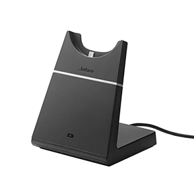 Image of Jabra Evolve 75 Charging Stand Fast Wireless Desk Charger for Headset Ideal Call Centres and Workspaces Black