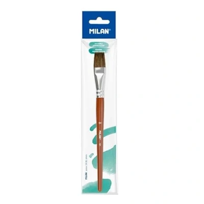 Image of MILAN Flat School Brush, Wood, nº 24