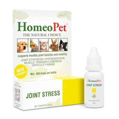 Image of HomeoPet Joint Stress, Support for Dogs and Cats, Liquid Pet Meds to Healthy Movement, 15 Milliliters