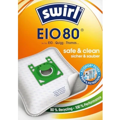 Image of Swirl EIO 80 Vacuum Cleaner Bags, Fleece