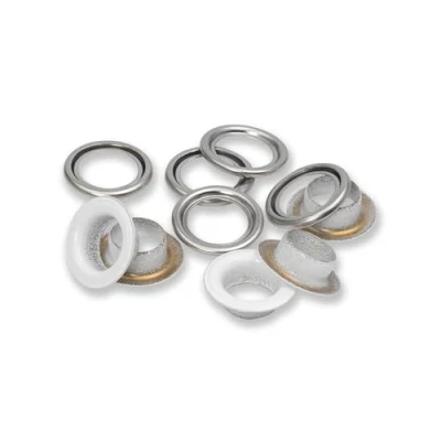 Image of Prym 542542 Eyelets with washers, red/Silver, can be Used The Vario Creative Tool, White, Ø 11 mm
