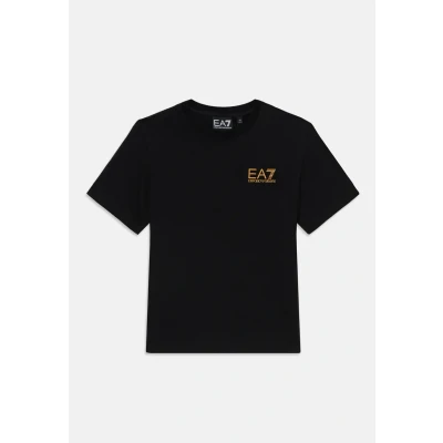 Image of EA7 Emporio Armani Unisex Basic Tshirt for kids, Size: 14y, Black