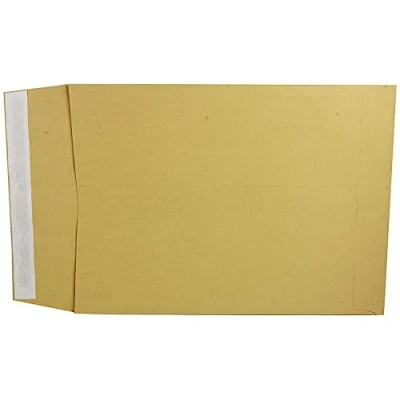 Image of Q Connect Envelope Gusset 381x254x25mm Peel and Seal 120gsm Manilla (Pack of 100) KF3528