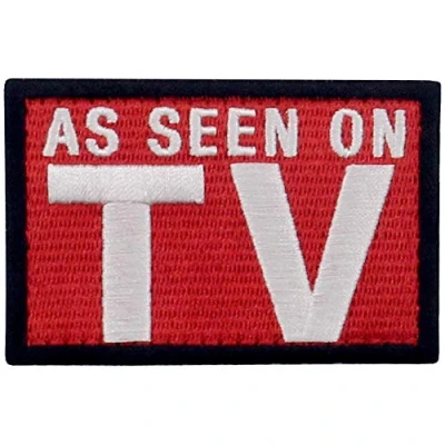 Image of As Seen On TV Embroidered Patch Tactical Morale Applique Fastener Hook &amp; Loop Emblem