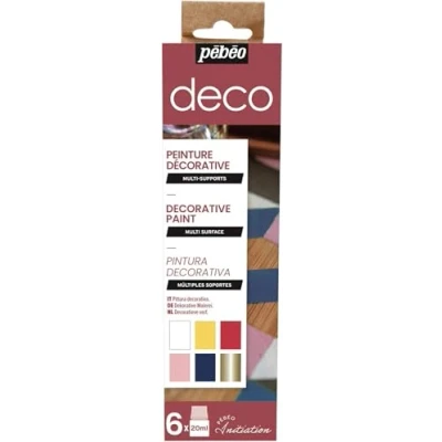Image of Pebeo Deco Initiation Glossy Set, Assorted, 6X20ML
