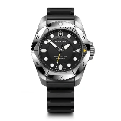 Image of Victorinox Men’s Watch Dive Pro Ø 43 mm, Swiss Made, Analogue Quartz, Water Resistant up to 300 m, Sapphire Glass, Rubber Strap, Black