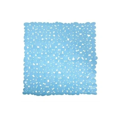 Image of MSV &quot;Pebbles Shower Mat, Light Blue