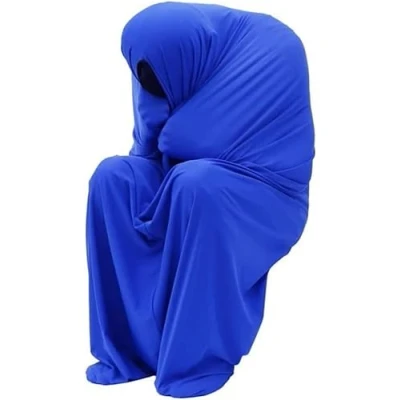 Image of BANTASE Sensory Body Sock For Autism Kids, Adults, Boys &amp; Girls Full Wrap Hyposensitivity, Compression, Anxiety, ADHD, ASD, Special Needs(Blau,XL)