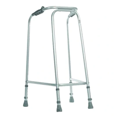 Image of Ultra Narrow Walking Frame Slim Design 490mm Width Small Lightweight Aluminium Non Slip Rubber Ferrules Ergonomic Hand Grips Rehabilitation Aid