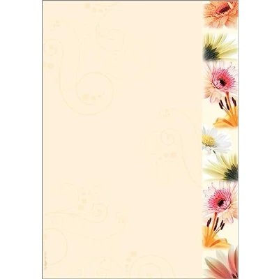 Image of SIGEL DP788 Writing paper &quot;Flowerstyle&quot;, A4, 90 gsm, 50 sheets