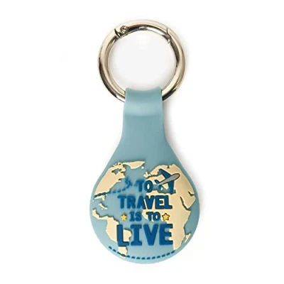Image of Legami Key Ring for Airtag Keyring AirTag, 3.8 x 5 cm, Silicone and Metal, Heart Theme, Personalize Your Device, Protects Without Affecting the Signal Unisex Adult, Travel, Taglia unica, Casual