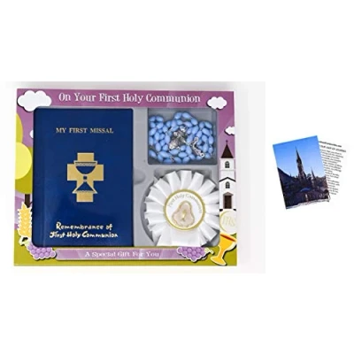 Image of First Holy Communion Missal Gift Set with Rosette