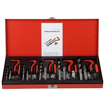 Image of DAYUAN 131pcs Helicoil Metric Thread Repair Kit, HSS Drill Insert Tool M5 M6 M8 M10 M12
