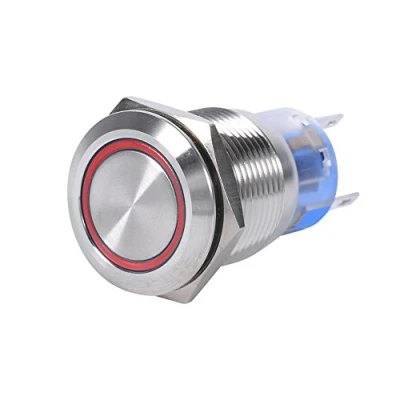 Image of Elerose 12V Led Push Button Switch,Waterproof Car Universal Start Switch Ignition Starter(red)