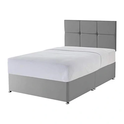 Image of Silentnight Non Storage Divan Castello Headboard Slate Grey Super King