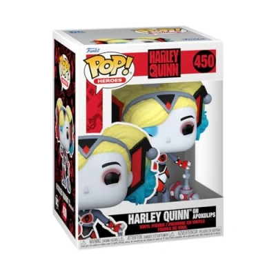 Image of Funko Pop! Heroes: DC Harley Quinn (Apokolips) Collectable Vinyl Figure Gift Idea Official Merchandise Toys for Kids &amp; Adults Comic Books Fans Model Collectors and Display