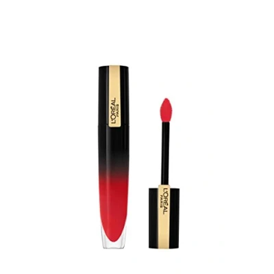 Image of L&#039;Oreal Paris Brilliant Signature High Shine Colour Orange Red Lip Ink 315 Be Courageous